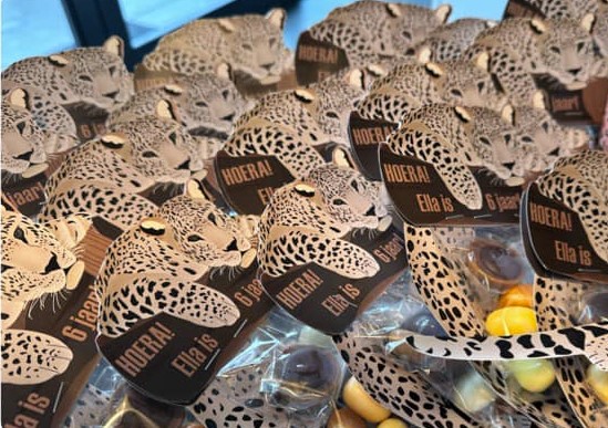 Luipaard traktatie labels