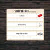 Stempelkaart Sinterklaas - Stempelkaart speelgoed - Scrabble letters