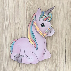 Traktatie unicorn snoepketting - Printable. Unicorn traktatie zelf maken. Traktatie paard snoepketting. Unicorn traktatie printable. Snoepketting traktatie.