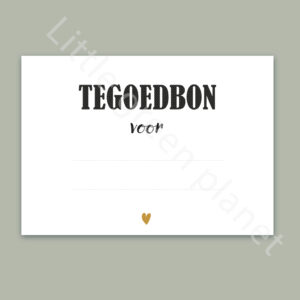 Tegoedbon – Printable. Waardebon printen. Printable tegoedbon leeg. Valentijnsdag, verjaardag, moederdag, vaderdag, Kerst, Sinterklaas, mommy to be, kraamcadeau.