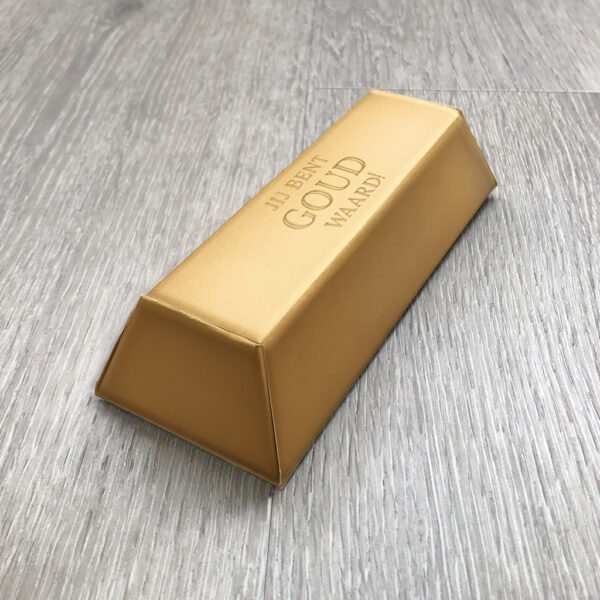 Cadeau doosje - Goudstaaf - Jij bent goud waard - Printable. Juf cadeautje. Meester bedankje. Juffendag. Einde schooljaar cadeautje.