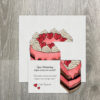 Uitschuifbare kaart - Taart met hartjes - DIY - Printable. Perfect voor Valentijn, Moederdag, Vaderdag, verjaardagen of gewoon om iemand liefde te sturen.