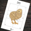 Paas dobbelspel – Set van 7 unieke dobbel puzzels – Printable. Paas spelletje. Paas activiteit thuis, school, kinderopvang, BSO.
