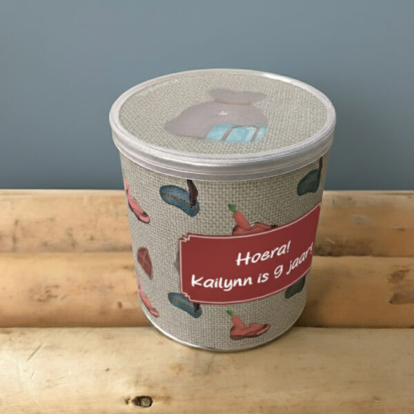 Sinterklaas pringles traktatie wikkel printable. School traktatie. Schoencadeautje.