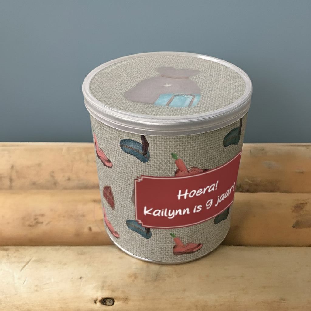 Sinterklaas pringles traktatie wikkel printable. School traktatie. Schoencadeautje.