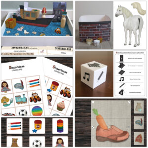 Sinterklaas spellen en activiteiten bundel | Leuke Sinterklaas activiteiten om te printen. Sinterklaas printables. Sinterklaas memory, bingo, ozosnel prikje, groepsactiviteiten.